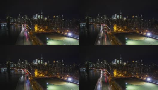 曼哈顿市中心金融区的时间流逝高清在线视频素材下载