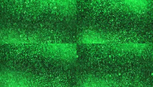 绿色粒子抽象背景高清在线视频素材下载
