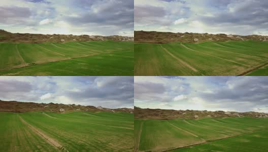 经典的托斯卡纳风景:绿色的山丘和柏树高清在线视频素材下载