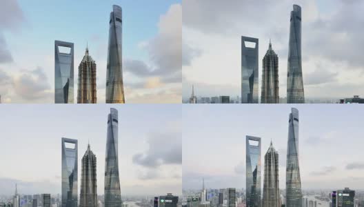上海地标摩天大楼，中国高清在线视频素材下载