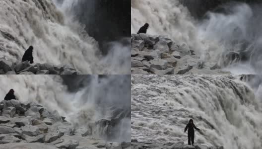 冰岛的迪提福斯瀑布高清在线视频素材下载