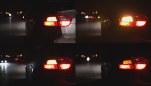 汽车信号灯高清在线视频素材下载