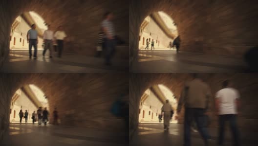 在隧道中行走高清在线视频素材下载