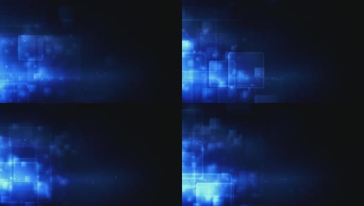 发光盒子循环-蓝色(HD 1080)高清在线视频素材下载
