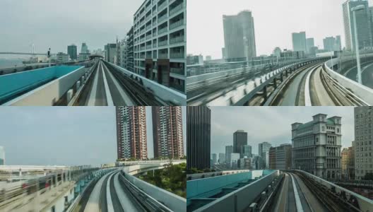 东京的单轨列车高清在线视频素材下载