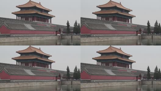 中国北京颐和园的后门高清在线视频素材下载