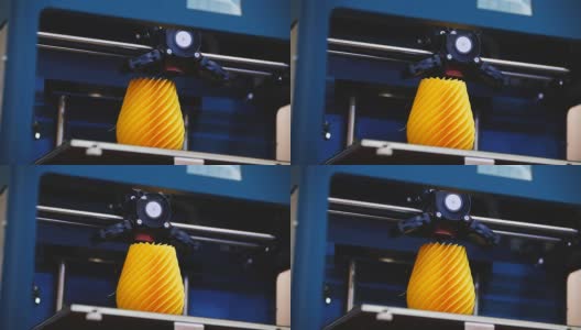 3D打印机细节在行动高清在线视频素材下载