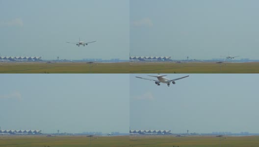 飞机着陆镜头高清在线视频素材下载