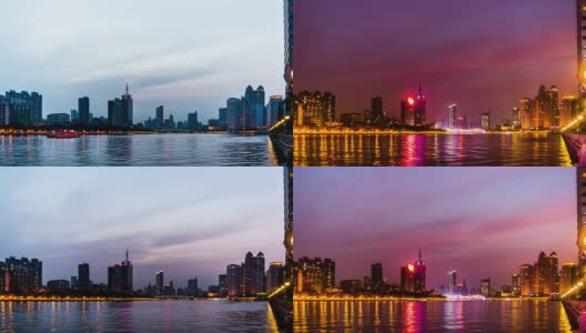 中国广州，2014年11月29日:中国广州，珠江夜景高清在线视频素材下载