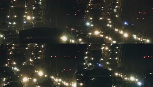 夜间交通堵塞高清在线视频素材下载
