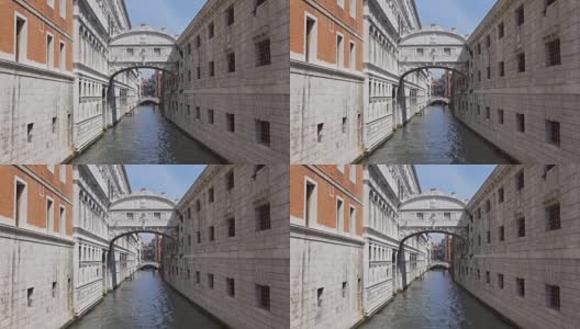 意大利威尼斯的叹息桥高清在线视频素材下载
