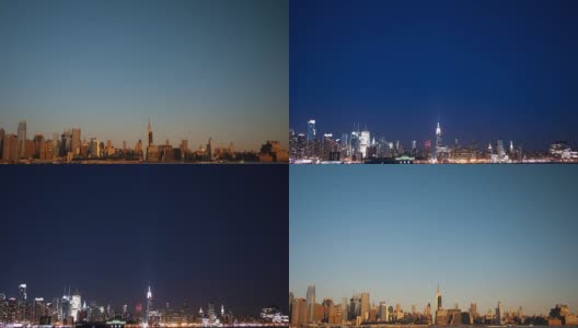 纽约市从早到晚的时间流逝高清在线视频素材下载