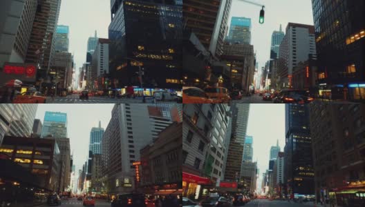 在纽约时代广场开车高清在线视频素材下载