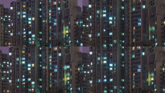 Time Lapse-北京网格公寓(Zoom)高清在线视频素材下载