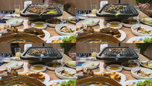 韩国烧烤高清在线视频素材下载