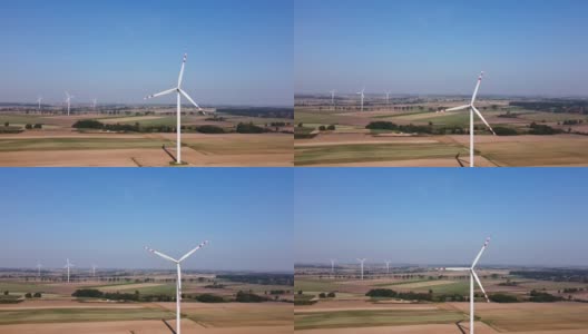 可再生能源，风力发电高清在线视频素材下载