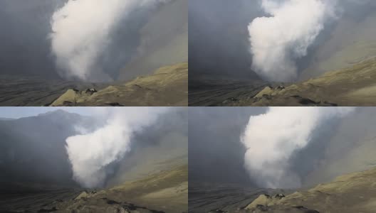 Mt.Bromo火山口高清在线视频素材下载
