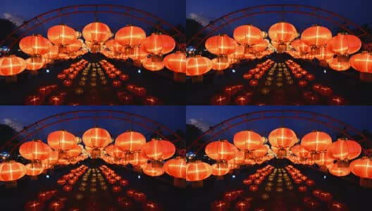 中国的灯笼是中国的新年，中国新年的灯高清在线视频素材下载