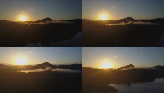 日出在阿根廷湖景观巴里洛切高清在线视频素材下载
