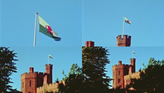 穿越一座英国城堡高清在线视频素材下载
