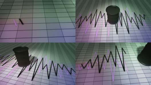 石油市场的图表高清在线视频素材下载