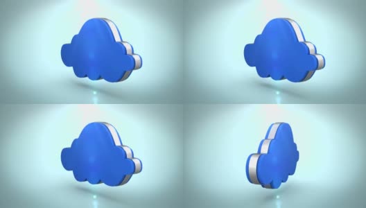 蓝色的云在旋转高清在线视频素材下载