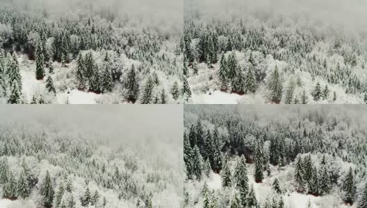 雪山场景-无人机拍摄高清在线视频素材下载