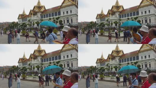 参观曼谷大皇宫高清在线视频素材下载