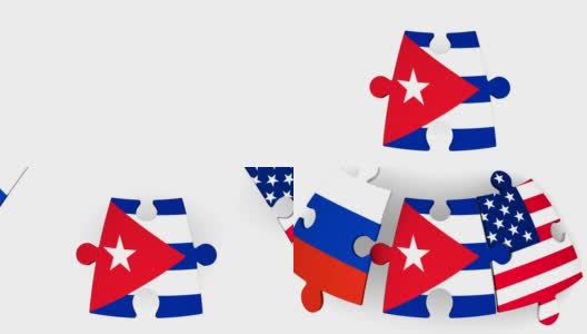 美国、俄罗斯和古巴的合作高清在线视频素材下载