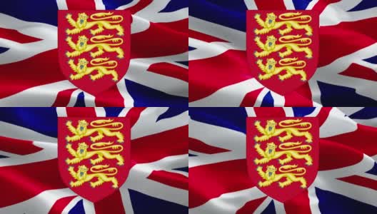 英国国旗在风中飘扬。现实的英国国旗背景。英国旗帜循环特写1080p全高清1920X1080镜头。英国、欧盟、欧洲国家旗帜/其他高清旗帜高清在线视频素材下载