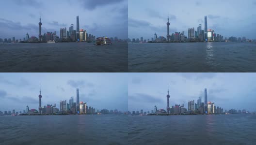 时光流逝——上海外滩之夜高清在线视频素材下载