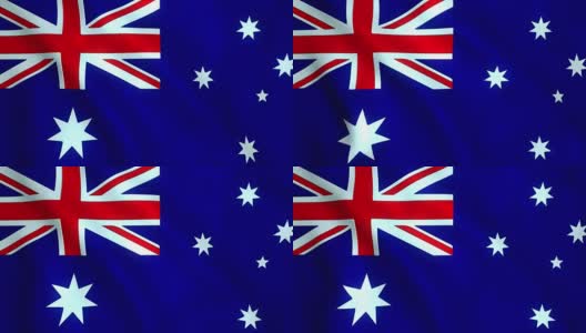 澳大利亚国旗高清在线视频素材下载