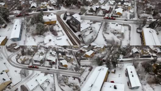图片:冬季的斯德哥尔摩，Älvsjö高清在线视频素材下载