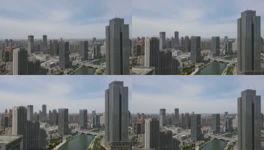 天津城市建筑航拍图高清在线视频素材下载