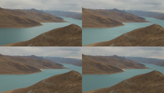 西藏羊卓雍措湖高清在线视频素材下载