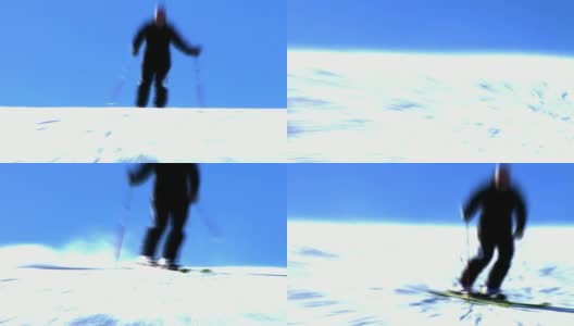 HD LOOP:动画滑雪高清在线视频素材下载