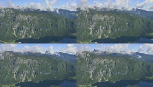 高清延时:高山之上的湖和云高清在线视频素材下载