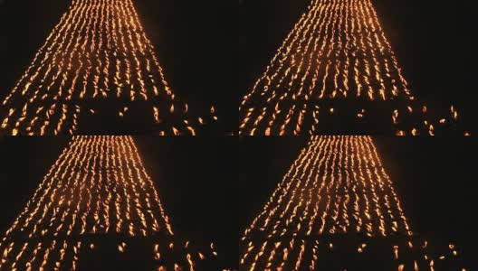 藏传佛教黄油蜡烛高清在线视频素材下载