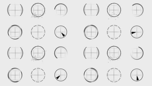 未来HUD运动图形高清在线视频素材下载