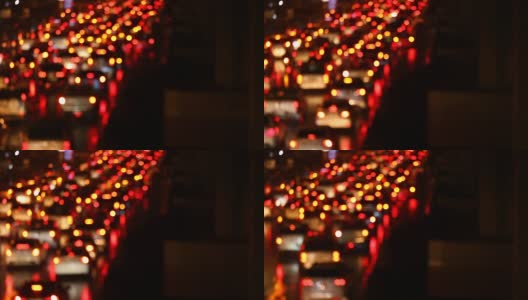 泰国曼谷交通堵塞的后视图。高清在线视频素材下载