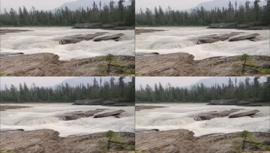 夏天的山河溪流高清在线视频素材下载