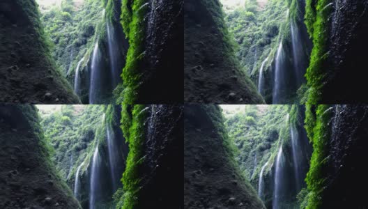 印度尼西亚东爪哇岛玛朗美丽的马达卡瑞普拉瀑布的视频片段高清在线视频素材下载