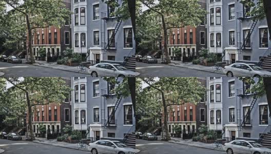 纽约市布鲁克林区的房子高清在线视频素材下载