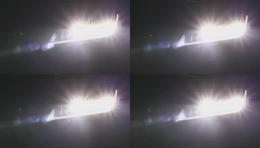 汽车头灯高清在线视频素材下载