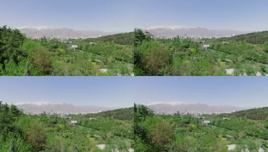 漫步在伊朗德黑兰的塔比亚特桥上高清在线视频素材下载