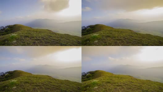 夏天的风景在山上高清在线视频素材下载