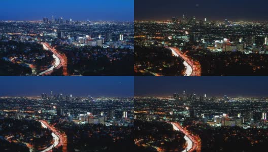 洛杉矶和好莱坞的地平线高清在线视频素材下载