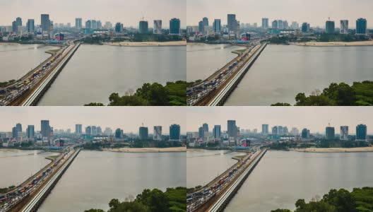 《时光流逝》中的柔佛新加坡堤道高清在线视频素材下载