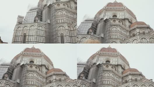 意大利托斯卡纳的佛罗伦萨，圣母百花大教堂。高清在线视频素材下载