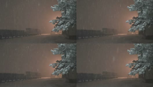 Snow Fall无缝循环高清在线视频素材下载